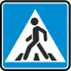 Дорожный знак 5.19.1 Пешеходный переход правый
