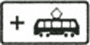 Дорожный знак 8.21.3 Вид маршрутного транспорта трамвай