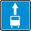 Знак 5.14 Полоса для маршрутного транспорта