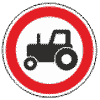Дорожный знак 3.6 Движение тракторов запрещено