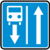 Знак 5.11 Дорога с полосой для маршрутного транспорта