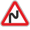 Дорожный знак 1.12.1 Опасные повороты направо