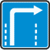 Дорожный знак движения по полосе направо в ПДД