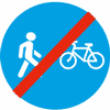 Дорожный знак 4.5.3 Велопешеходная дорожка с совмещенным движением
