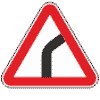 Дорожный знак 1.11.1 Опасный поворот направо
