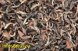 чайные листья тёмного ферментированного улуна