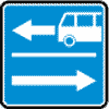 Дорожный знак 5.13.1 Выезд на дорогу с маршрутной полосой